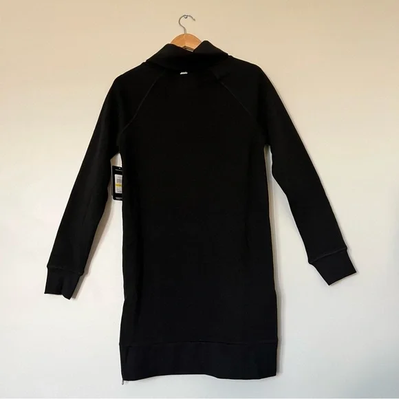 Funnel-Neck Sweatshirt Dress - Picture 7 of 8